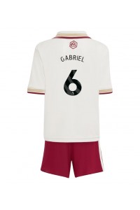 Arsenal Gabriel Magalhaes #6 Jalkapallovaatteet Lasten Kolmas peliasu 2025-26 Lyhythihainen (+ Lyhyet housut)